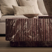 Maddison Lane Seraphina Rectangular Marble-Look Coffee Table