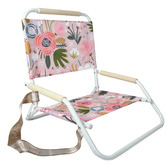 Good Vibes Peony Bloom Foldable Beach Chair