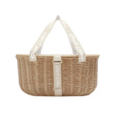 Good Vibes Rattan Insulated Picnic Basket