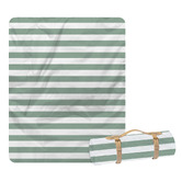 Good Vibes Hamptons Stripe Fleece Picnic Blanket