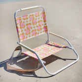 Good Vibes Retro Dot Foldable Beach Chair