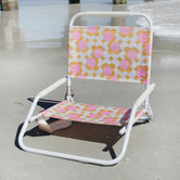 Good Vibes Retro Dot Foldable Beach Chair
