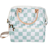 Good Vibes Sage Check Insulated Picnic Cooler Bag