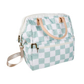 Good Vibes Sage Check Insulated Picnic Cooler Bag