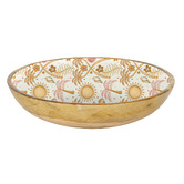 Good Vibes Moroccan Palm 32cm Mango Wood Salad Bowl