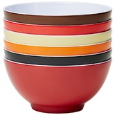 Meloware 6 Piece Vintage Classic 15cm Melamine Bowl Set