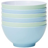 Meloware 6 Piece Frost Classic 15cm Melamine Bowl Set