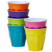 Meloware 6 Piece Fiesta Classic Melamine Tumbler Set