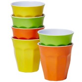 Meloware 6 Piece Citrus Classic Melamine Tumbler Set