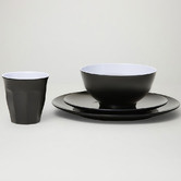 Meloware 48 Piece Classic Melamine Dinner Set