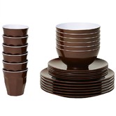 Meloware 48 Piece Classic Melamine Dinner Set