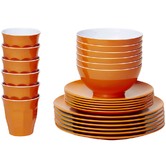 Meloware 48 Piece Classic Melamine Dinner Set