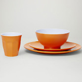 Meloware 48 Piece Classic Melamine Dinner Set
