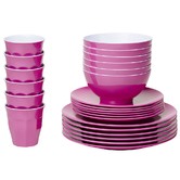 Meloware 48 Piece Classic Melamine Dinner Set
