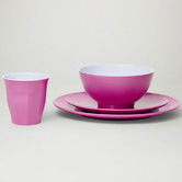 Meloware 48 Piece Classic Melamine Dinner Set