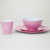 Meloware 24 Piece Classic Melamine Dinner Set
