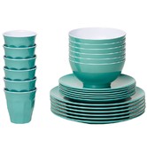Meloware 48 Piece Classic Melamine Dinner Set