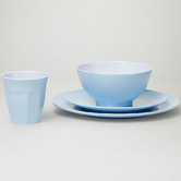 Meloware 48 Piece Classic Melamine Dinner Set