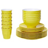Meloware 48 Piece Classic Melamine Dinner Set