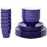 Meloware 48 Piece Classic Melamine Dinner Set