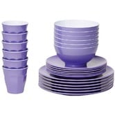 Meloware 48 Piece Classic Melamine Dinner Set