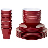 Meloware 48 Piece Classic Melamine Dinner Set