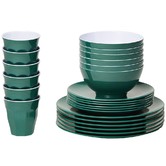 Meloware 48 Piece Classic Melamine Dinner Set