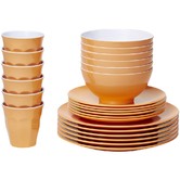 Meloware 48 Piece Classic Melamine Dinner Set