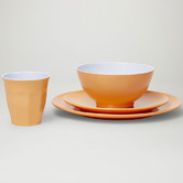 Meloware 48 Piece Classic Melamine Dinner Set