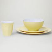Meloware 24 Piece Vintage Classic Pro Melamine Dinner Set