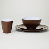 Meloware 24 Piece Vintage Classic Pro Melamine Dinner Set
