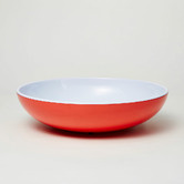 Meloware 3 Piece Red Deluxe Melamine Salad Bowl &amp; Server Set