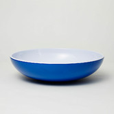 Meloware 3 Piece Royal Blue Deluxe Melamine Salad Bowl &amp; Server Set