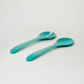 Meloware 3 Piece Green Deluxe Melamine Salad Bowl &amp; Server Set