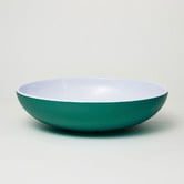 Meloware 3 Piece Royal Green Deluxe Melamine Salad Bowl &amp; Server Set