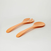 Meloware 3 Piece Apricot Deluxe Melamine Salad Bowl &amp; Server Set