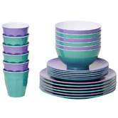 Meloware 24 Piece Majestic Classic Pro Melamine Dinner Set