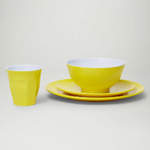 Meloware 24 Piece Citrus Classic Pro Melamine Dinner Set