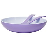 Meloware 3 Piece Lavender Deluxe Melamine Salad Bowl &amp; Server Set