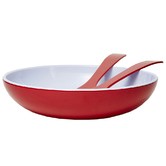 Meloware Merlot Deluxe Melamine Salad Bowl &amp; Server Set