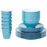 Meloware 24 Piece Classic Melamine Dinner Set
