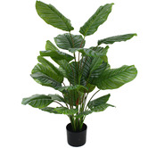 pollen &amp; fauna 110cm Potted Faux Calathea Plant