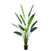 pollen &amp; fauna Potted Faux Traveller Palm Tree
