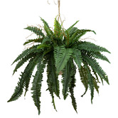 Glamorous Fusion 88cm Potted Faux Hanging Boston Fern Plant