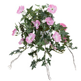pollen &amp; fauna 45cm Pink Potted Faux Morning Glory Plant