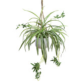 pollen &amp; fauna 68cm Faux Spider Plant in Hanging Planter