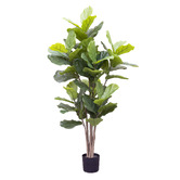 pollen &amp; fauna Potted Faux Giant Fiddle Leaf Fig Tree