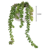 pollen &amp; fauna 2 Piece Green Potted Faux Hanging Pearl Plant Set