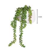 pollen &amp; fauna 2 Piece Green Potted Faux Hanging Pearl Plant Set
