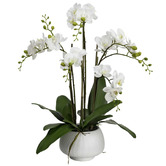 pollen &amp; fauna 78cm Faux Orchid with Bowl